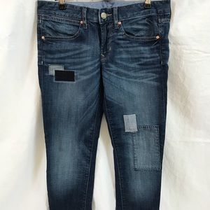 GAP 1969 Always Skinny sz 28/6 Patchwork Jeans